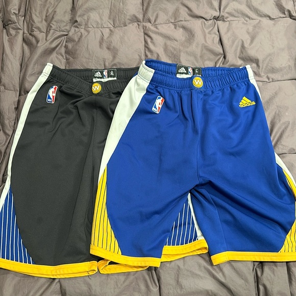 adidas Other - Adidas Youth L and XL golden state warrior basketball shorts.